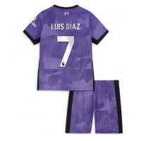 Liverpool Luis Diaz #7 Rezervni Dres za djecu 2023-24 Kratak Rukav (+ Kratke hlače)